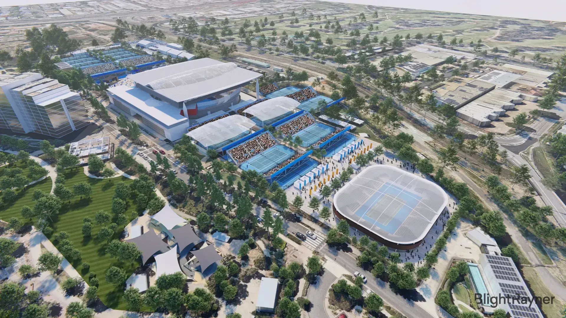Queensland Tennis Centre, Artist Impression